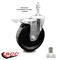 Service Caster 5 Inch Phenolic Swivel 3/8 Inch Threaded Stem Caster with Total Lock Brake SCC SCC-TSTTL20S514-PHR-381615 - alternate 4